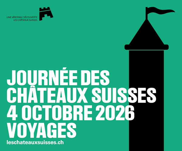 Affiche de la journée des châteaux suisses 2026