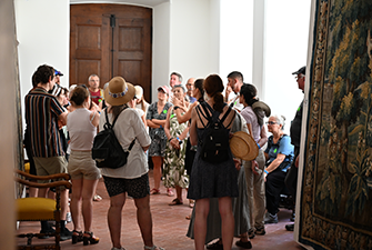Visite guidée du château par une guide de la Fondation du château de Grandson
